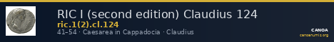 RIC I (second edition) Claudius 124 — CANOA