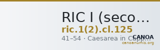 RIC I (second edition) Claudius 125 — CANOA