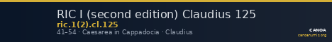 RIC I (second edition) Claudius 125 — CANOA