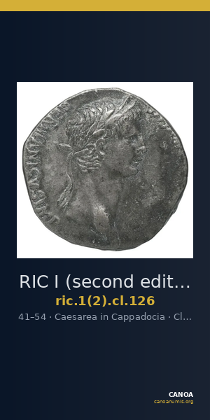 RIC I (second edition) Claudius 126 — CANOA