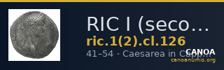 RIC I (second edition) Claudius 126 — CANOA
