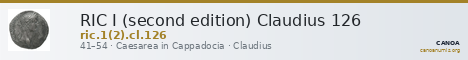 RIC I (second edition) Claudius 126 — CANOA
