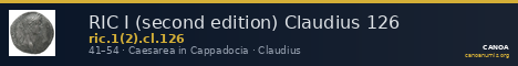RIC I (second edition) Claudius 126 — CANOA