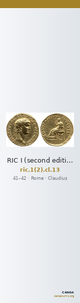 RIC I (second edition) Claudius 13 — CANOA
