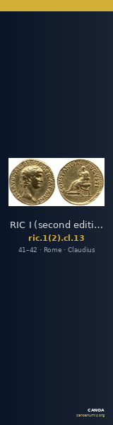 RIC I (second edition) Claudius 13 — CANOA