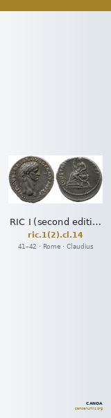 RIC I (second edition) Claudius 14 — CANOA