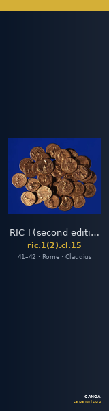 RIC I (second edition) Claudius 15 — CANOA