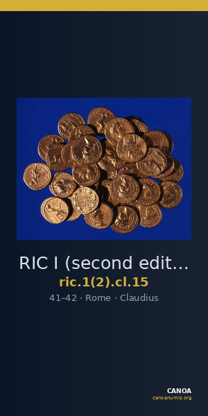 RIC I (second edition) Claudius 15 — CANOA