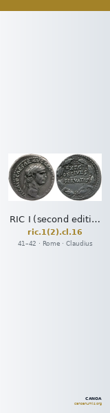 RIC I (second edition) Claudius 16 — CANOA