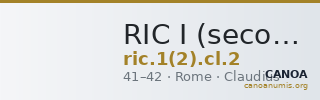 RIC I (second edition) Claudius 2 — CANOA