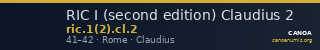 RIC I (second edition) Claudius 2 — CANOA