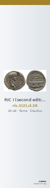 RIC I (second edition) Claudius 20 — CANOA