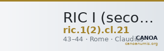 RIC I (second edition) Claudius 21 — CANOA