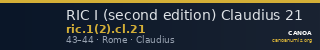RIC I (second edition) Claudius 21 — CANOA