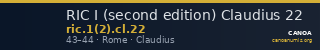 RIC I (second edition) Claudius 22 — CANOA