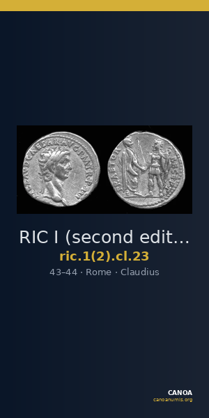 RIC I (second edition) Claudius 23 — CANOA