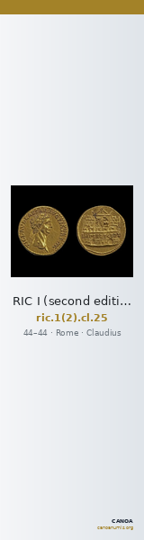 RIC I (second edition) Claudius 25 — CANOA