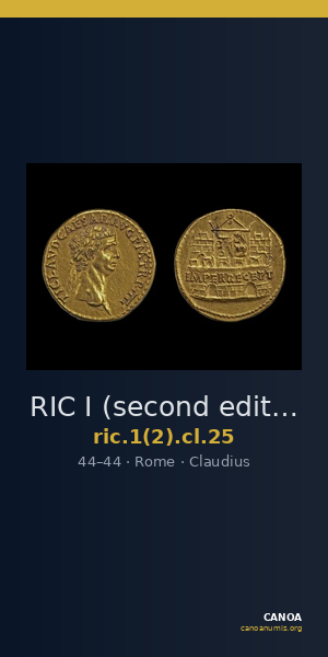 RIC I (second edition) Claudius 25 — CANOA
