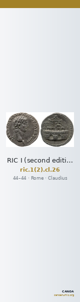 RIC I (second edition) Claudius 26 — CANOA