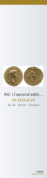 RIC I (second edition) Claudius 27 — CANOA