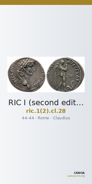 RIC I (second edition) Claudius 28 — CANOA