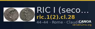 RIC I (second edition) Claudius 28 — CANOA