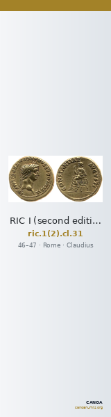 RIC I (second edition) Claudius 31 — CANOA