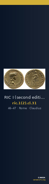 RIC I (second edition) Claudius 31 — CANOA