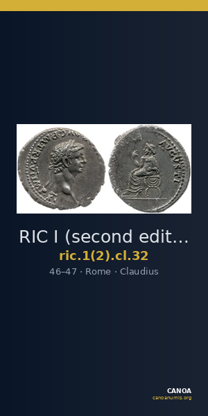 RIC I (second edition) Claudius 32 — CANOA