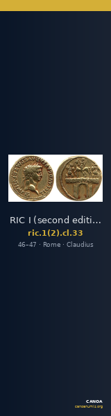 RIC I (second edition) Claudius 33 — CANOA