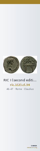 RIC I (second edition) Claudius 34 — CANOA