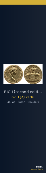 RIC I (second edition) Claudius 36 — CANOA