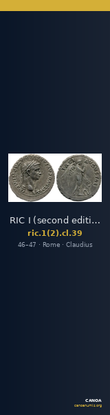 RIC I (second edition) Claudius 39 — CANOA