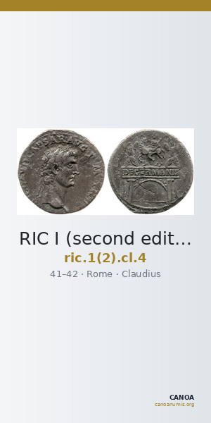 RIC I (second edition) Claudius 4 — CANOA