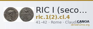 RIC I (second edition) Claudius 4 — CANOA