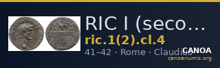RIC I (second edition) Claudius 4 — CANOA