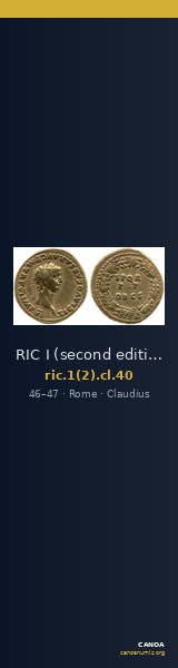 RIC I (second edition) Claudius 40 — CANOA