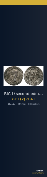 RIC I (second edition) Claudius 41 — CANOA