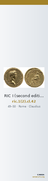 RIC I (second edition) Claudius 42 — CANOA