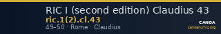 RIC I (second edition) Claudius 43 — CANOA