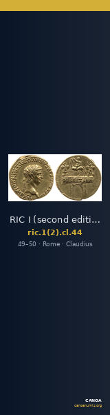 RIC I (second edition) Claudius 44 — CANOA