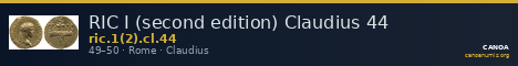 RIC I (second edition) Claudius 44 — CANOA
