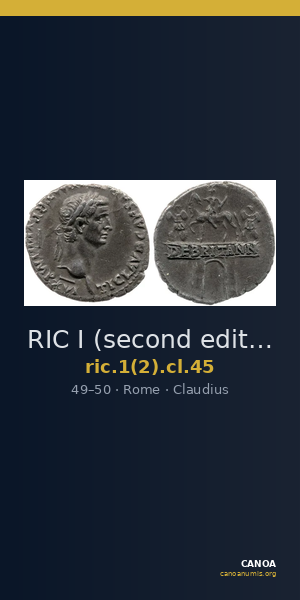 RIC I (second edition) Claudius 45 — CANOA