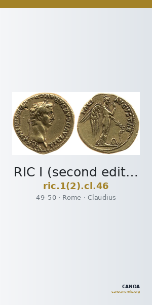 RIC I (second edition) Claudius 46 — CANOA