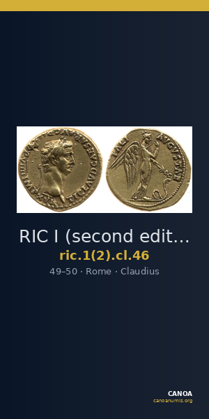 RIC I (second edition) Claudius 46 — CANOA