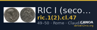 RIC I (second edition) Claudius 47 — CANOA