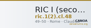 RIC I (second edition) Claudius 48 — CANOA