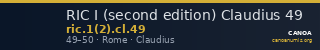 RIC I (second edition) Claudius 49 — CANOA