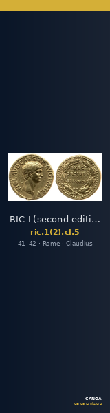 RIC I (second edition) Claudius 5 — CANOA