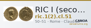 RIC I (second edition) Claudius 51 — CANOA